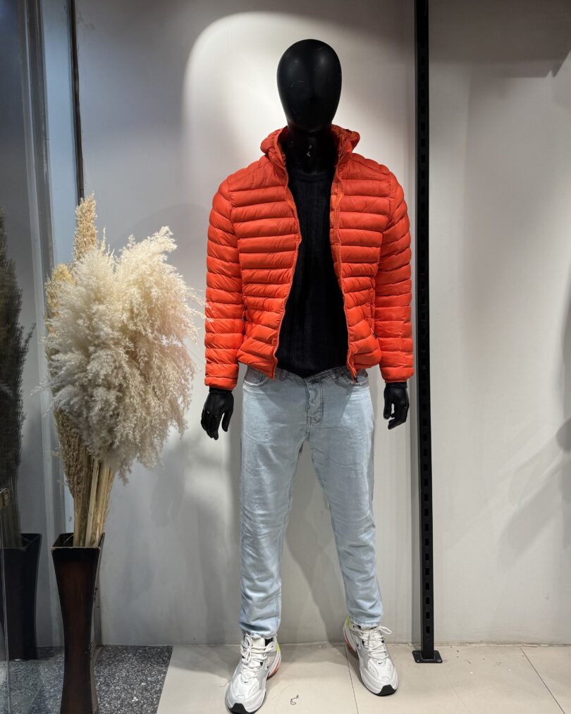 Bomber jacket -Orange - Image 2