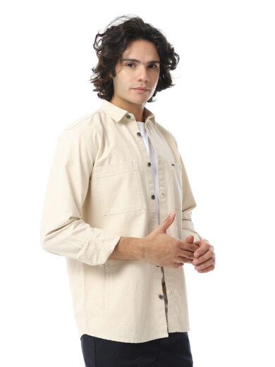 Over Shirt-Beige - Image 5