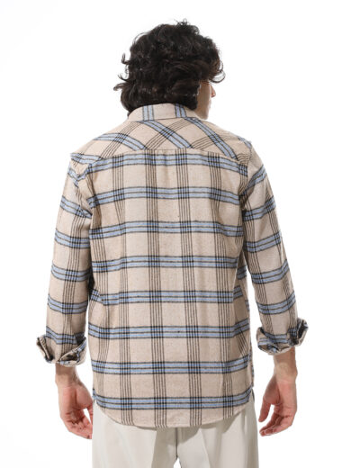 Checked Shirt - Cafe - Image 5