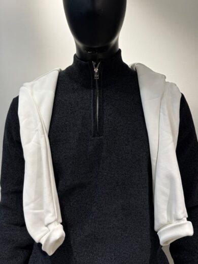 Half Zipper -Black - Image 7