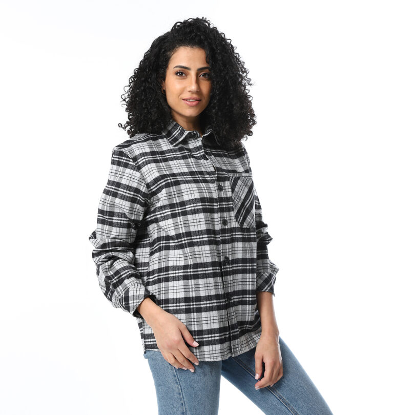 Shirt Jacket - Dark Grey - Image 4