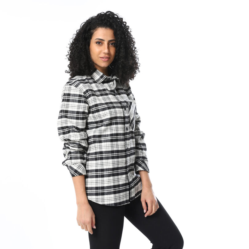 Shirt Jacket - White - Grey - Image 6