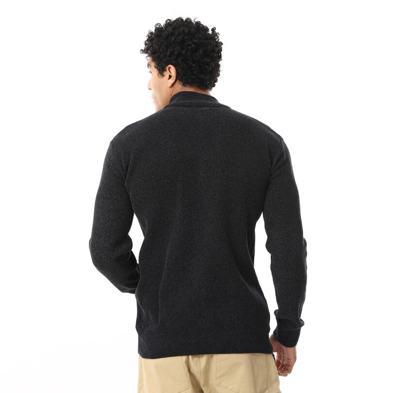 Half Zipper -Black - Image 9