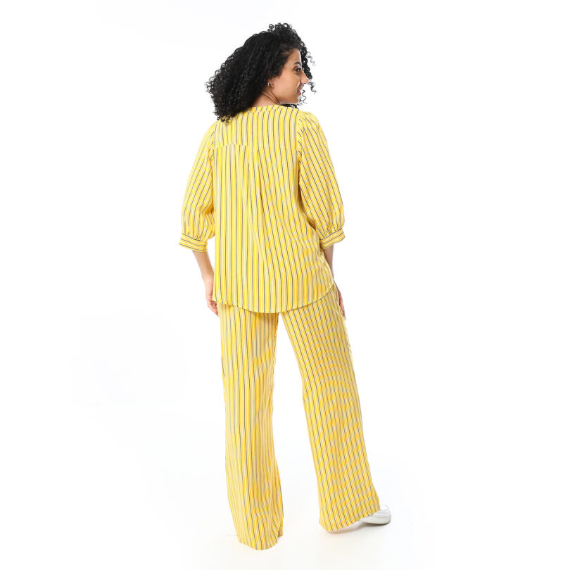Printed viscose set - yellow - Image 6