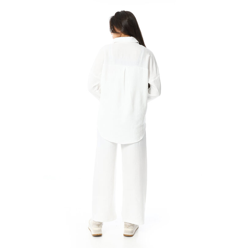 Linen Pants -White - Image 4