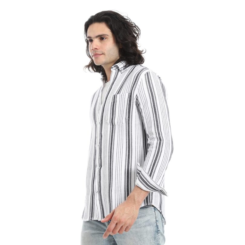 Biscuit Linen Shirt-White - Image 5