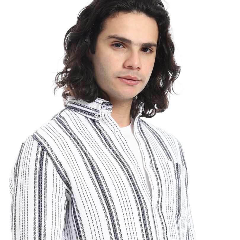 Biscuit Linen Shirt-White - Image 3