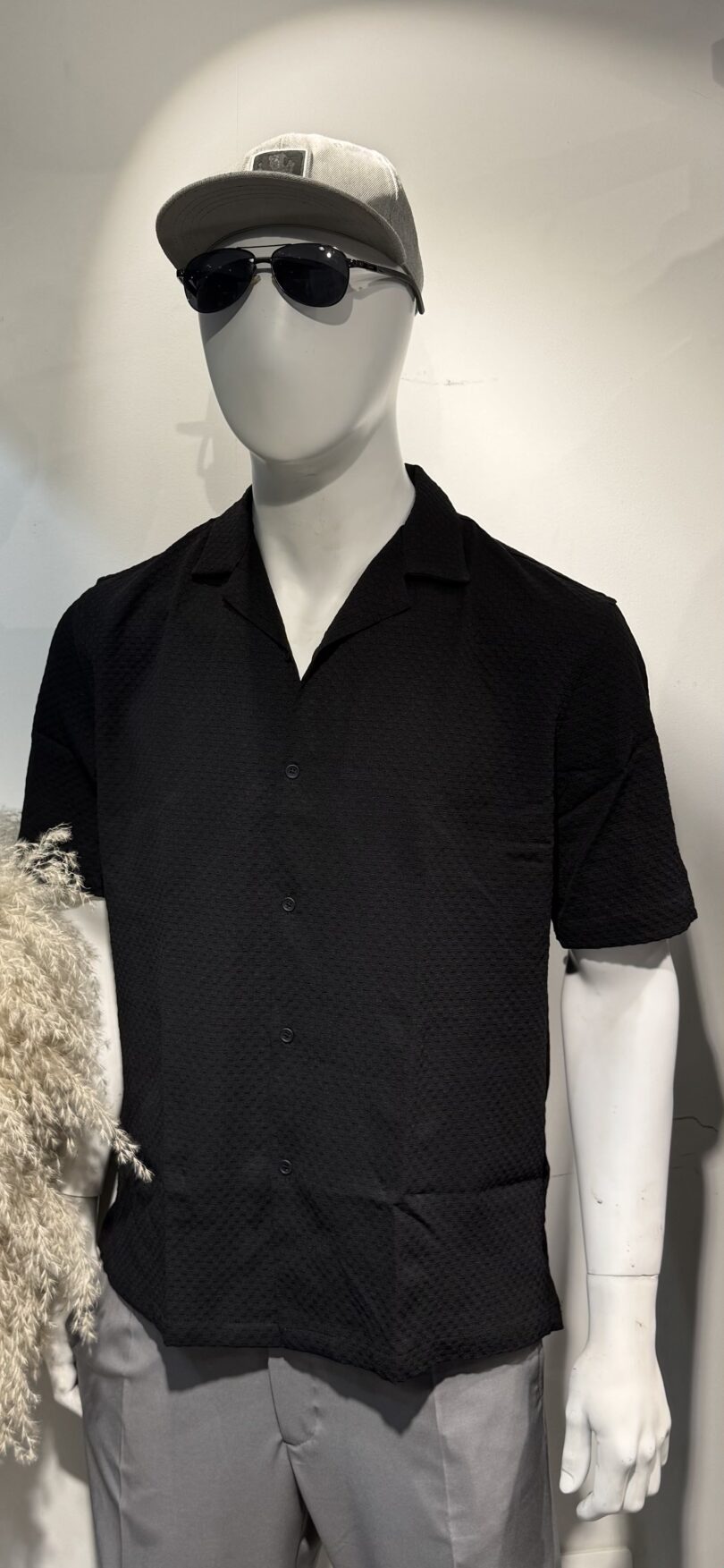 Half Sleeve Shirt -Black2 - Image 10