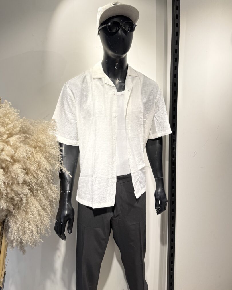 Half Sleeve Shirt  - White - Image 10