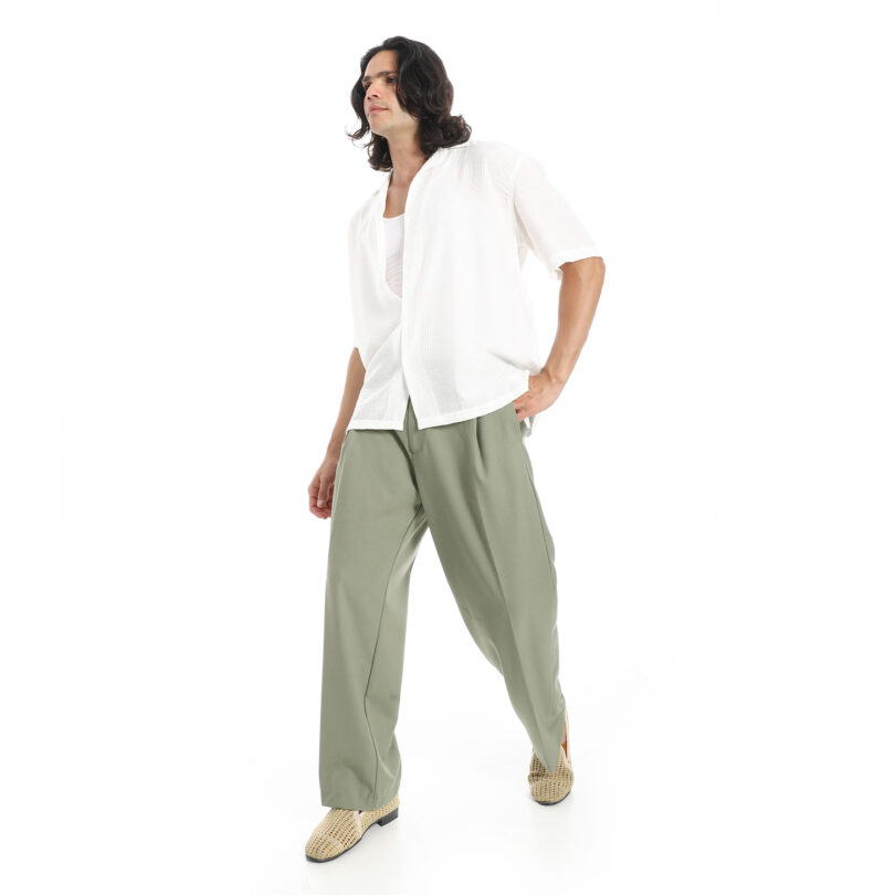 Half Sleeve Shirt  - White - Image 2