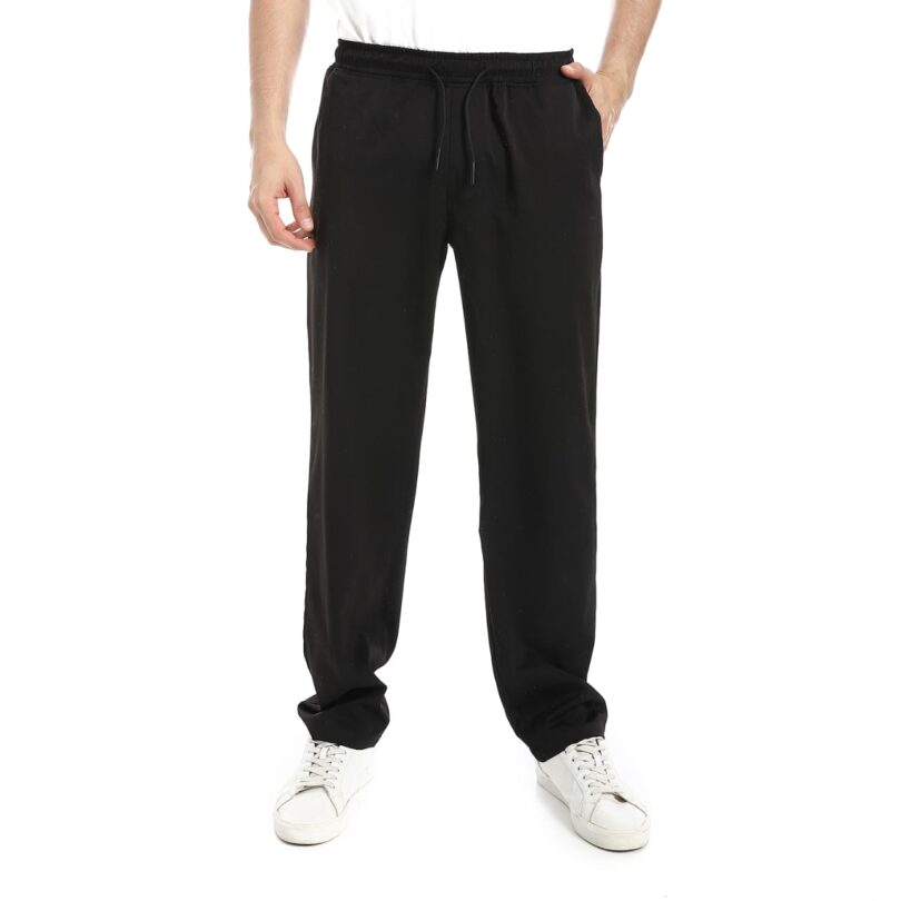 Soft Wide Leg Pants - Black - Image 5