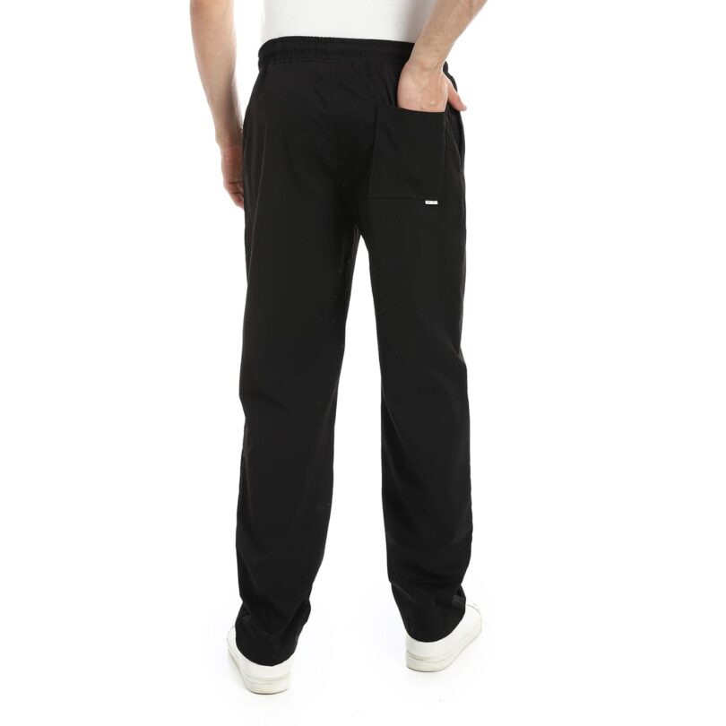Soft Wide Leg Pants - Black - Image 4