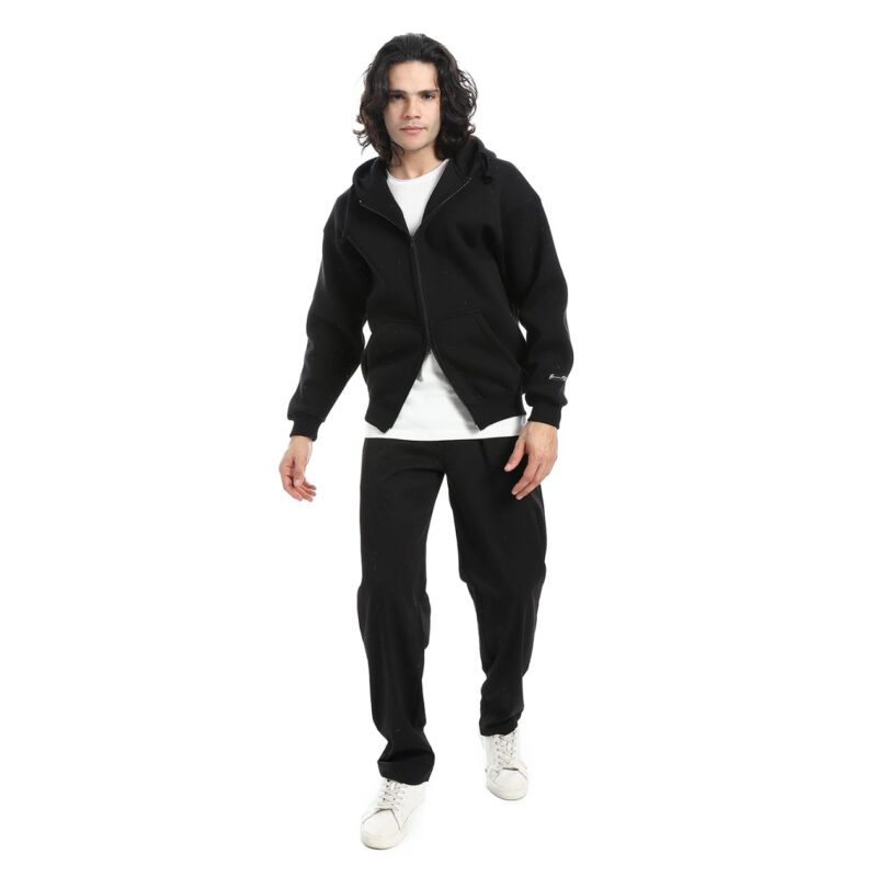 Soft Wide Leg Pants - Black - Image 3