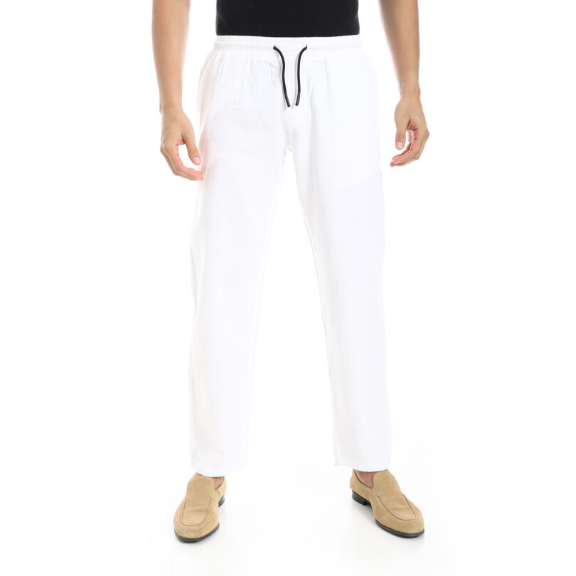 Linen Pants - White - Image 2