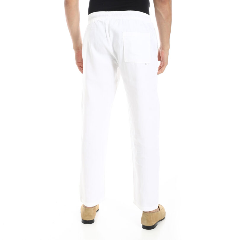 Linen Pants - White - Image 4