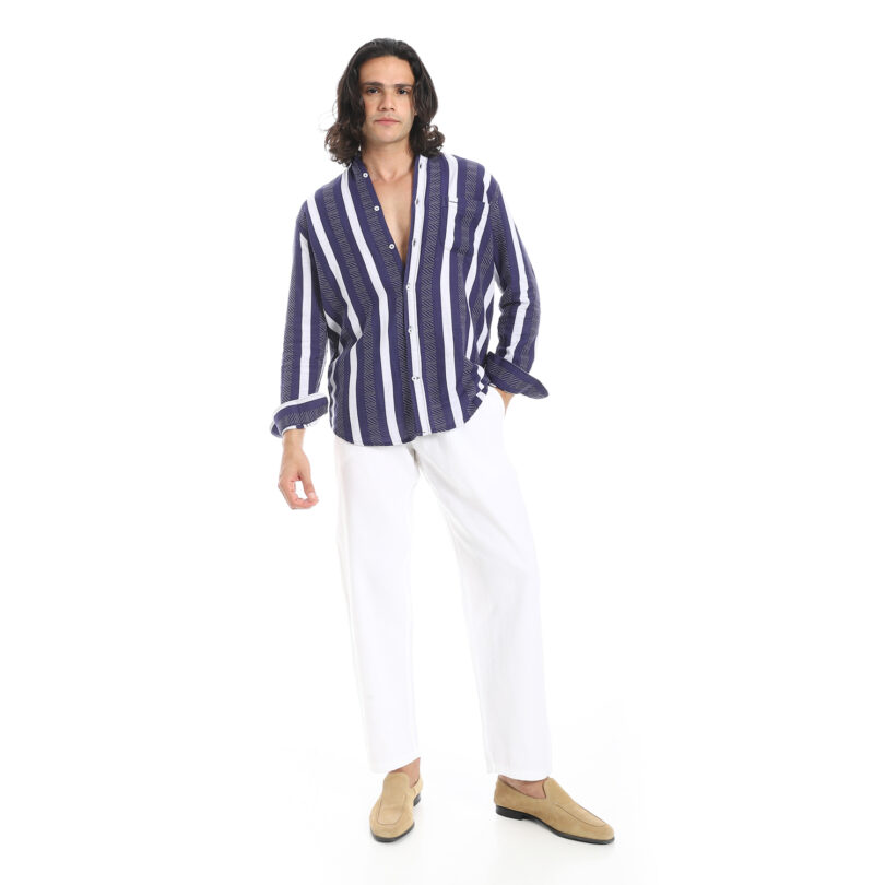 Linen Pants - White - Image 3