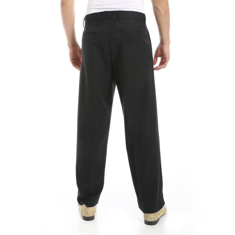 Smart Wide Leg Trousers - Black Pre-Order - Image 5