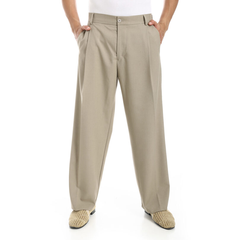 Smart Wide Leg Trousers - Cafe Pre-Order