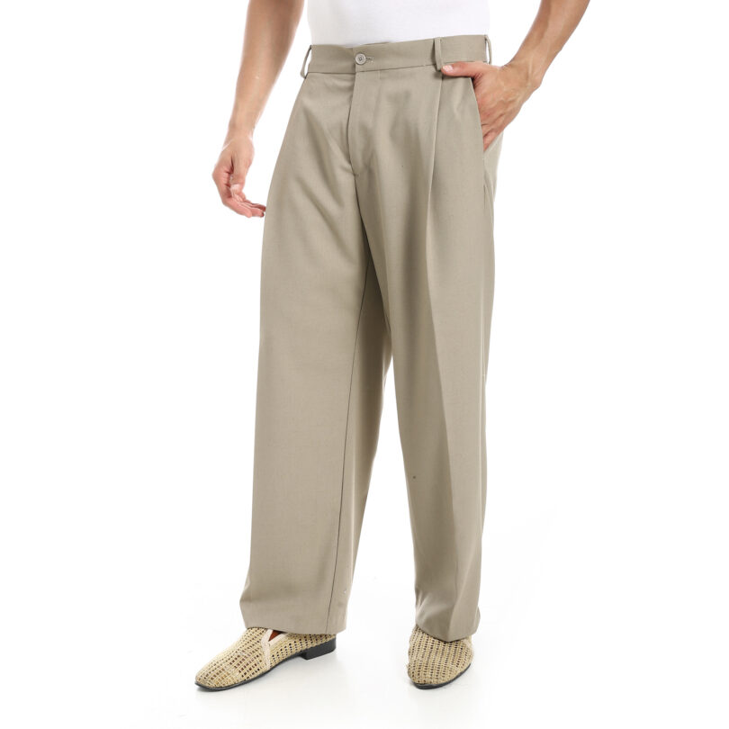 Smart Wide Leg Trousers - Cafe Pre-Order - Image 4