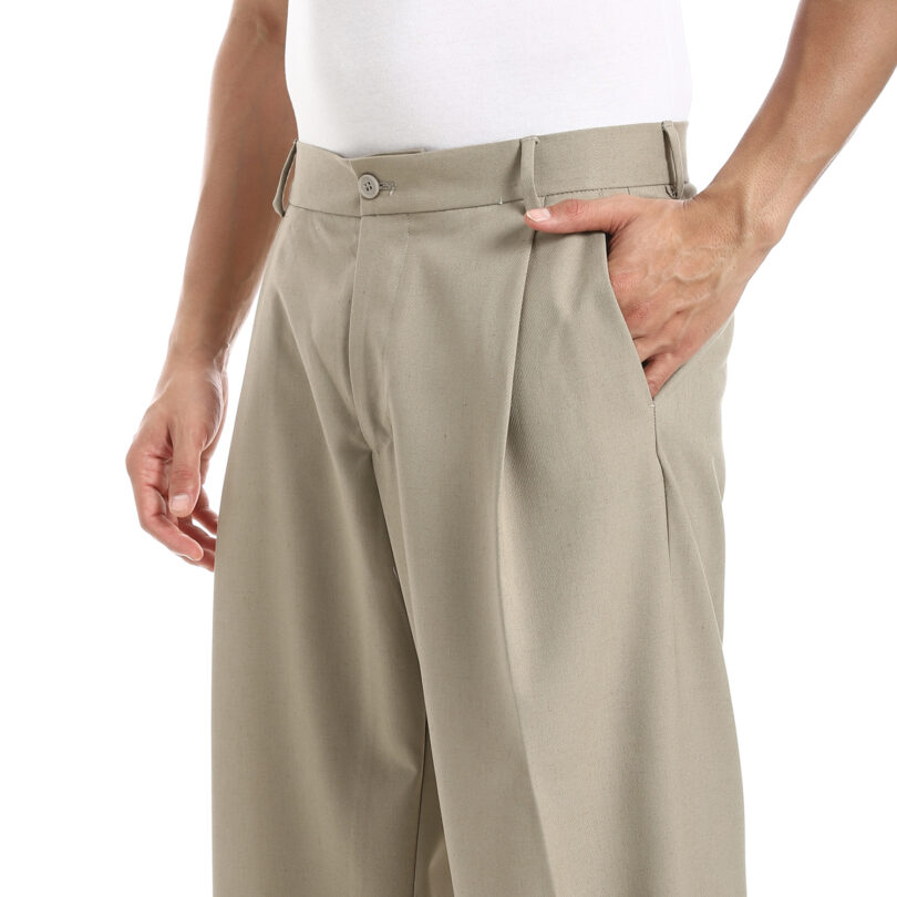 Smart Wide Leg Trousers - Cafe Pre-Order - Image 3