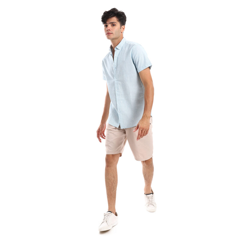 Linen Shirt -Sky Blue - Image 2