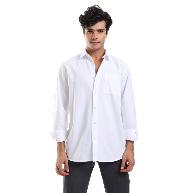 Regular Pocket Shirt-White