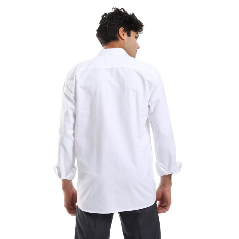 Regular Pocket Shirt-White - Image 4