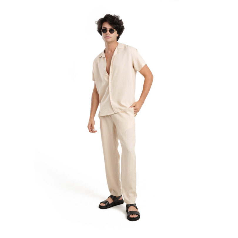 Spanish Linen Shirt-Beige - Image 7