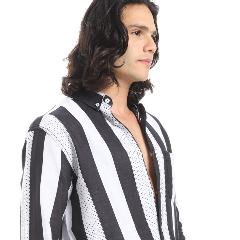 2 Layers Shirt - Grey - Image 3