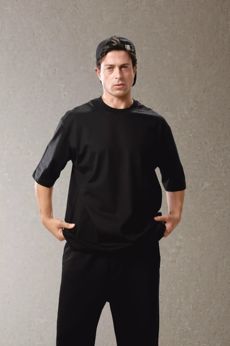 Soft Cotton T-shirt - Black - Image 3