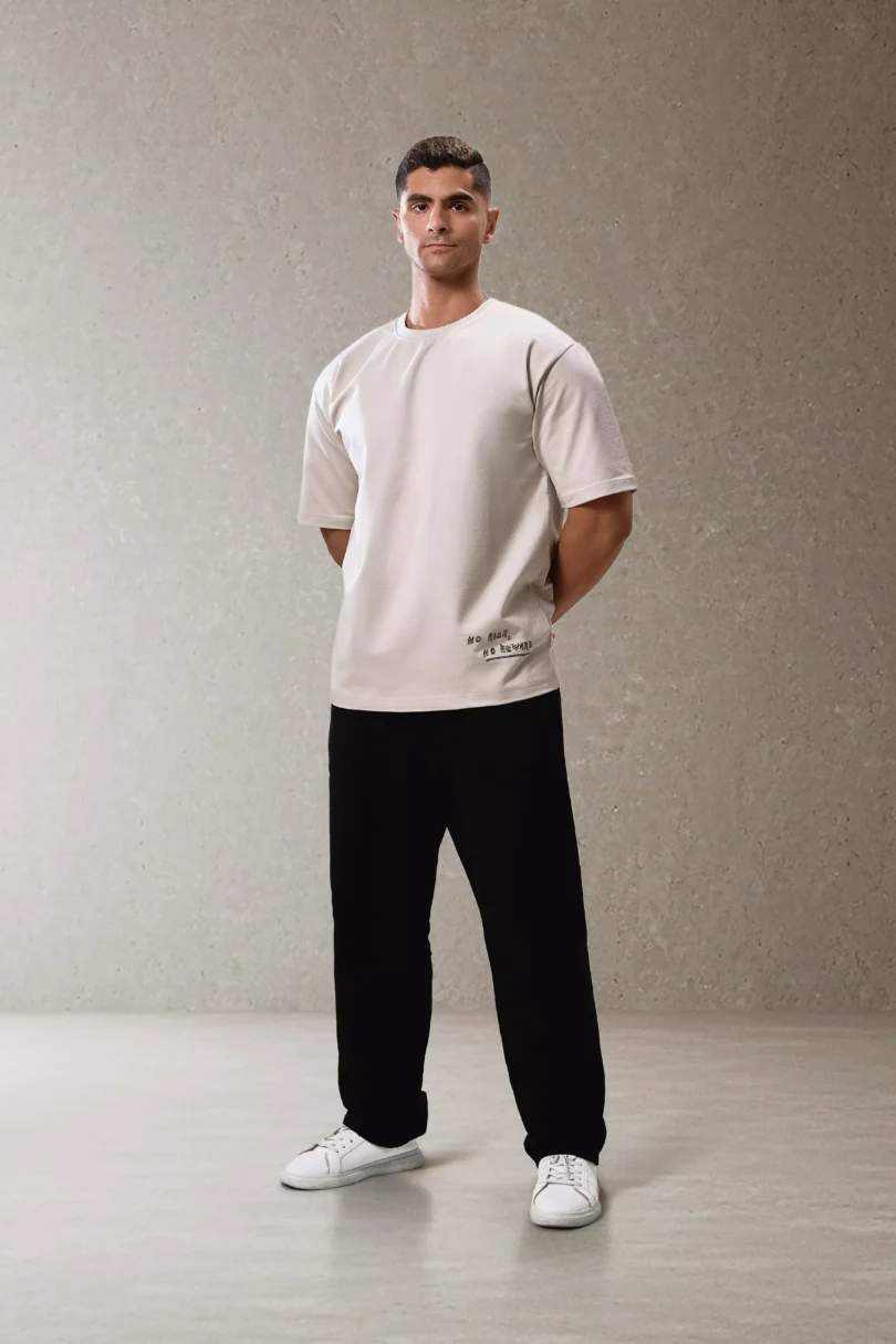 Milton T-shirt - Biege - Image 2