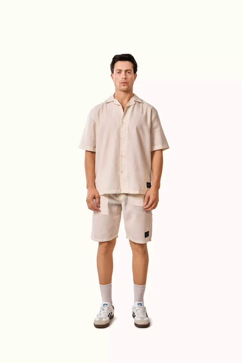 Linen Set - Beige - Image 2
