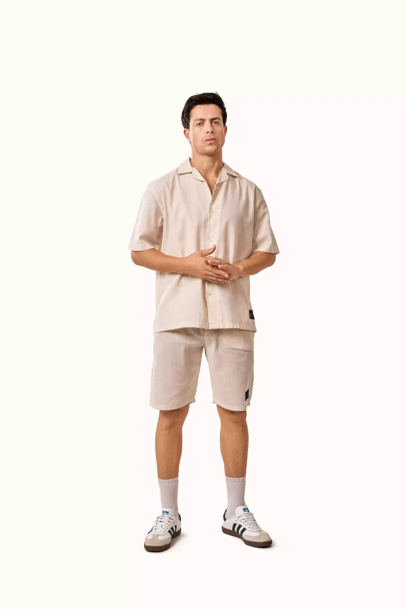 Linen Set - Beige - Image 4