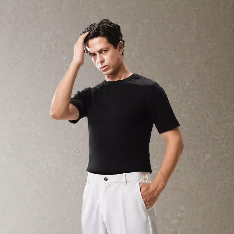 Soft Cotton T-shirt - Black "NEW" - Image 5