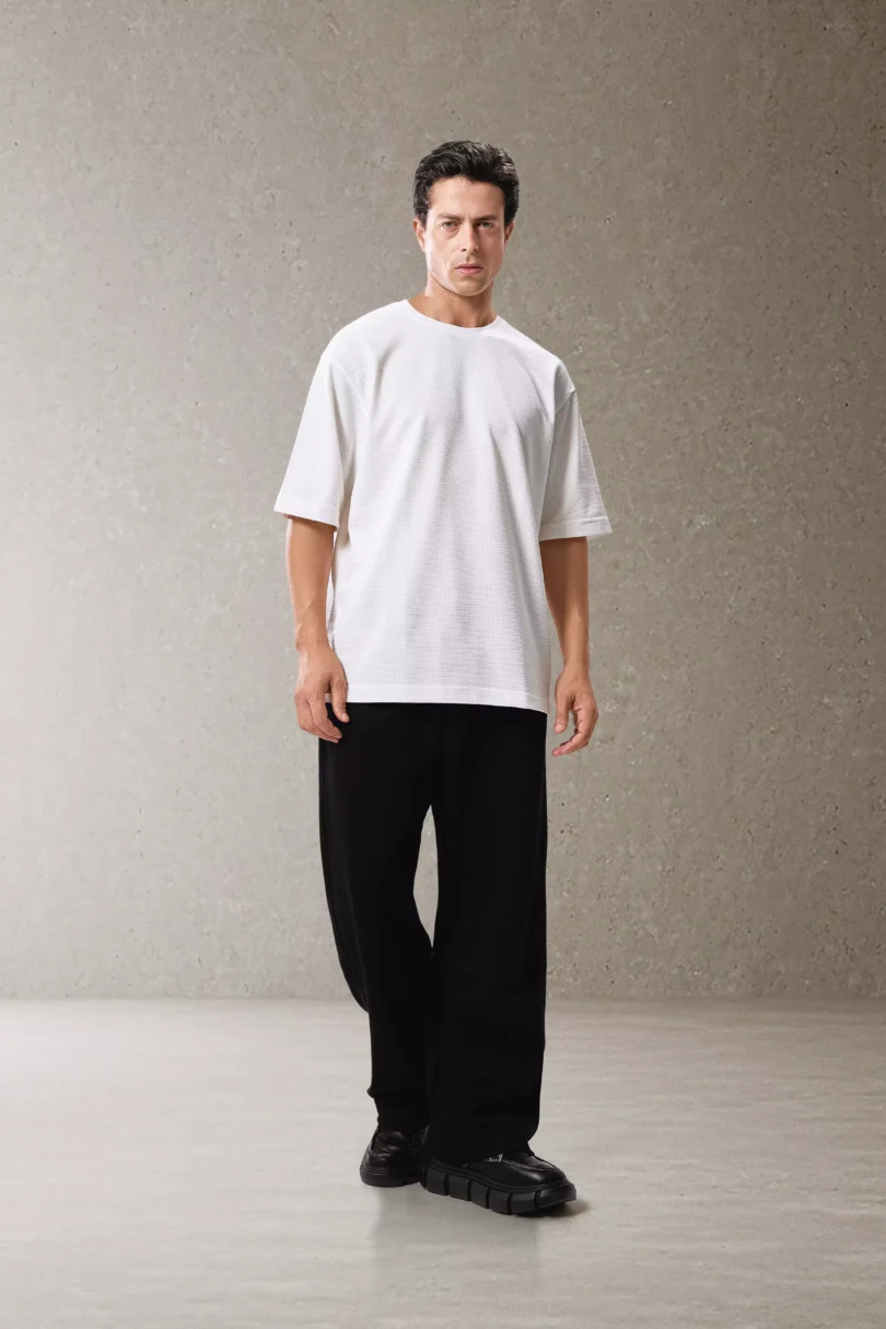 Bubble Oversized T-shirt - White - Image 5