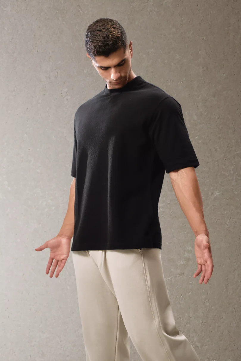 Bubble Oversized T-shirt - Black