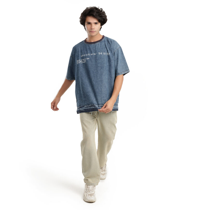 Oversized Jeans Tshirt - Image 3