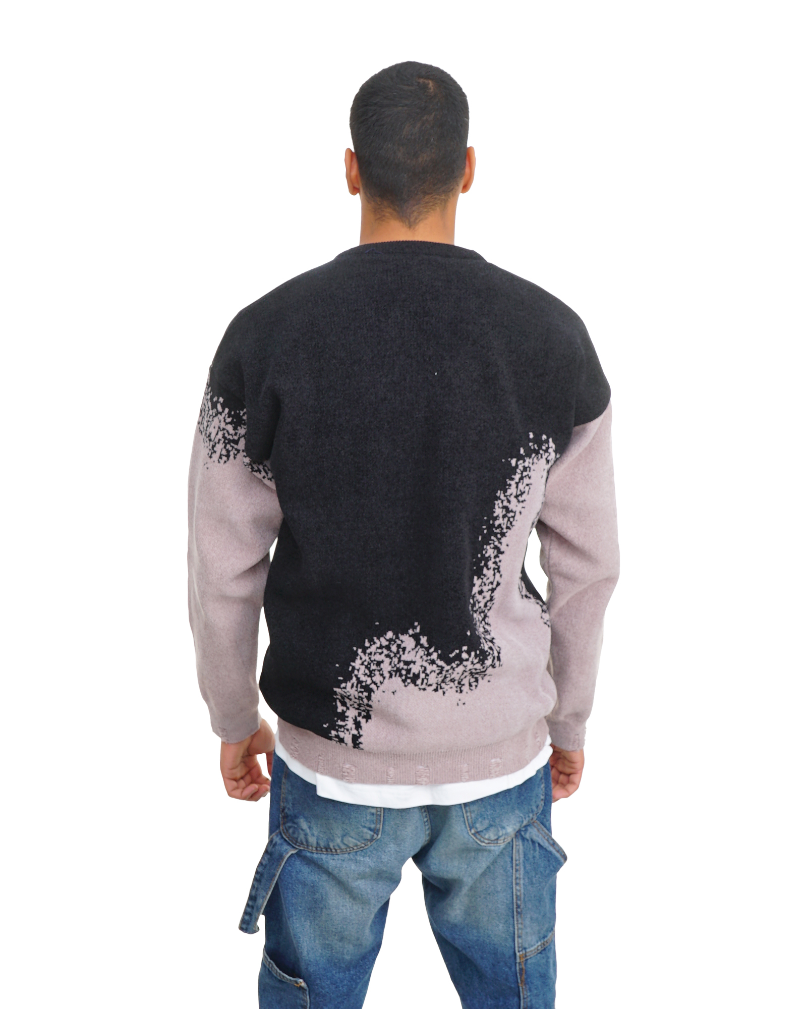 Velvet pullover-Black - Image 4