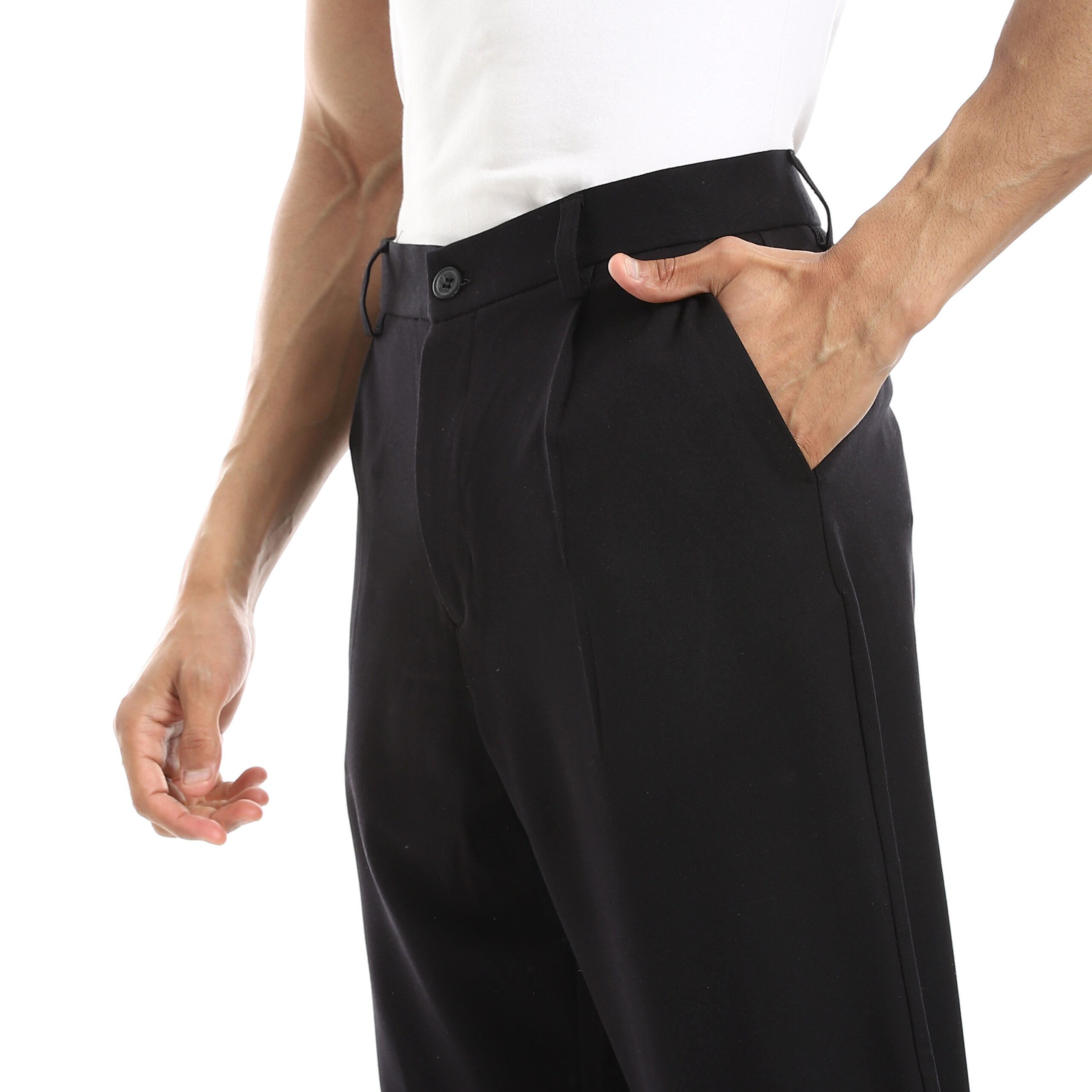 old money Straight Fit trousers - Black - Image 6