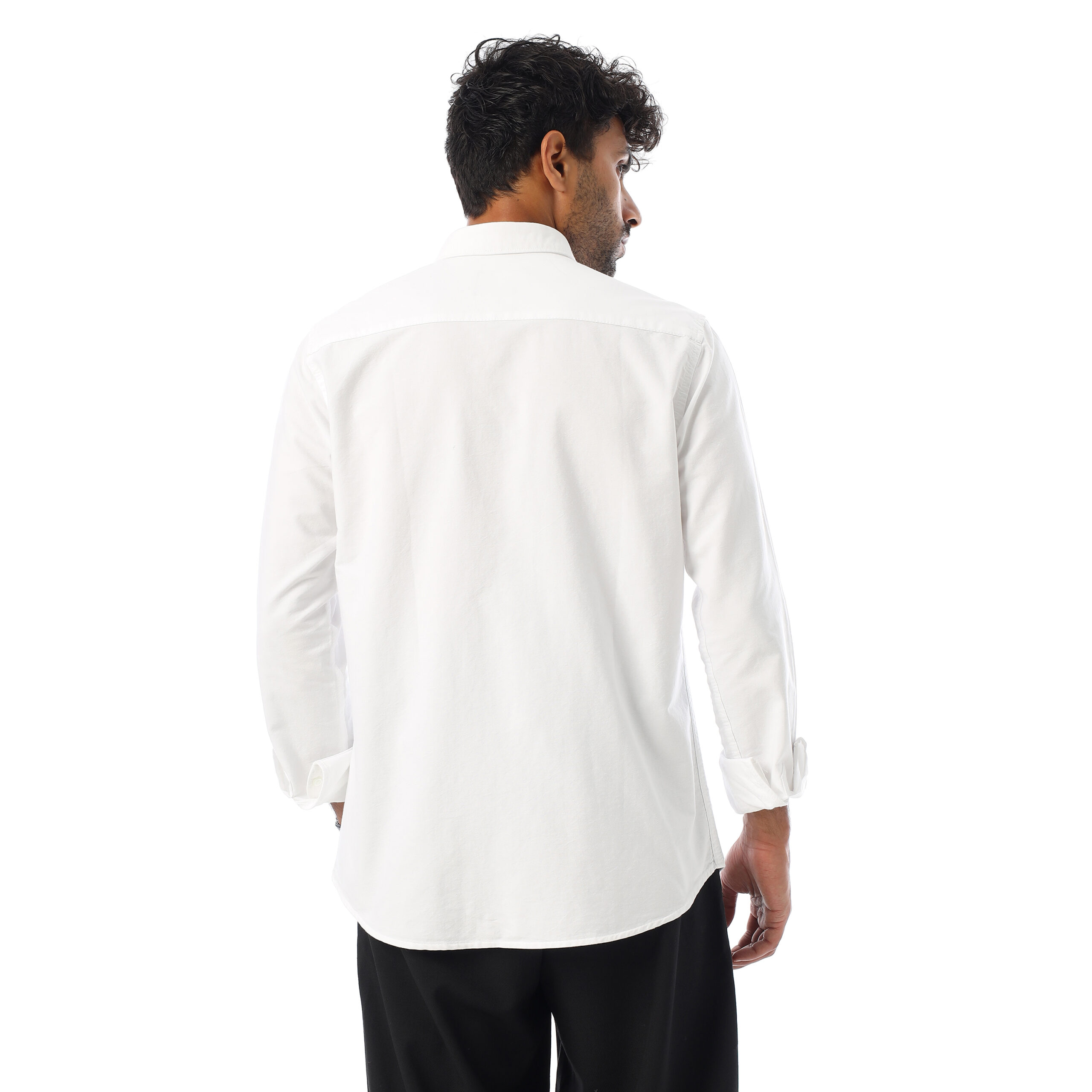 Oxford Pocket Shirt-White - Image 5
