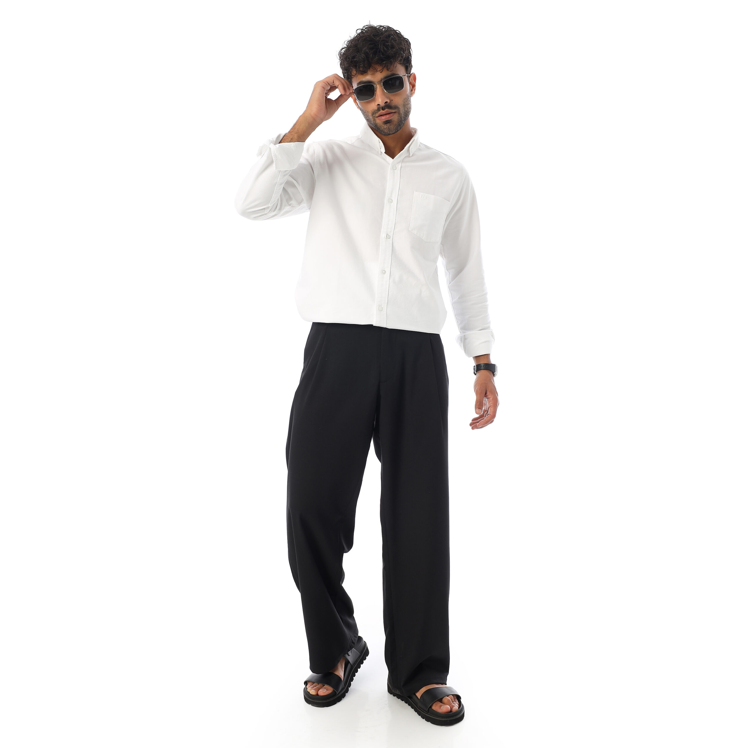Oxford Pocket Shirt-White - Image 2