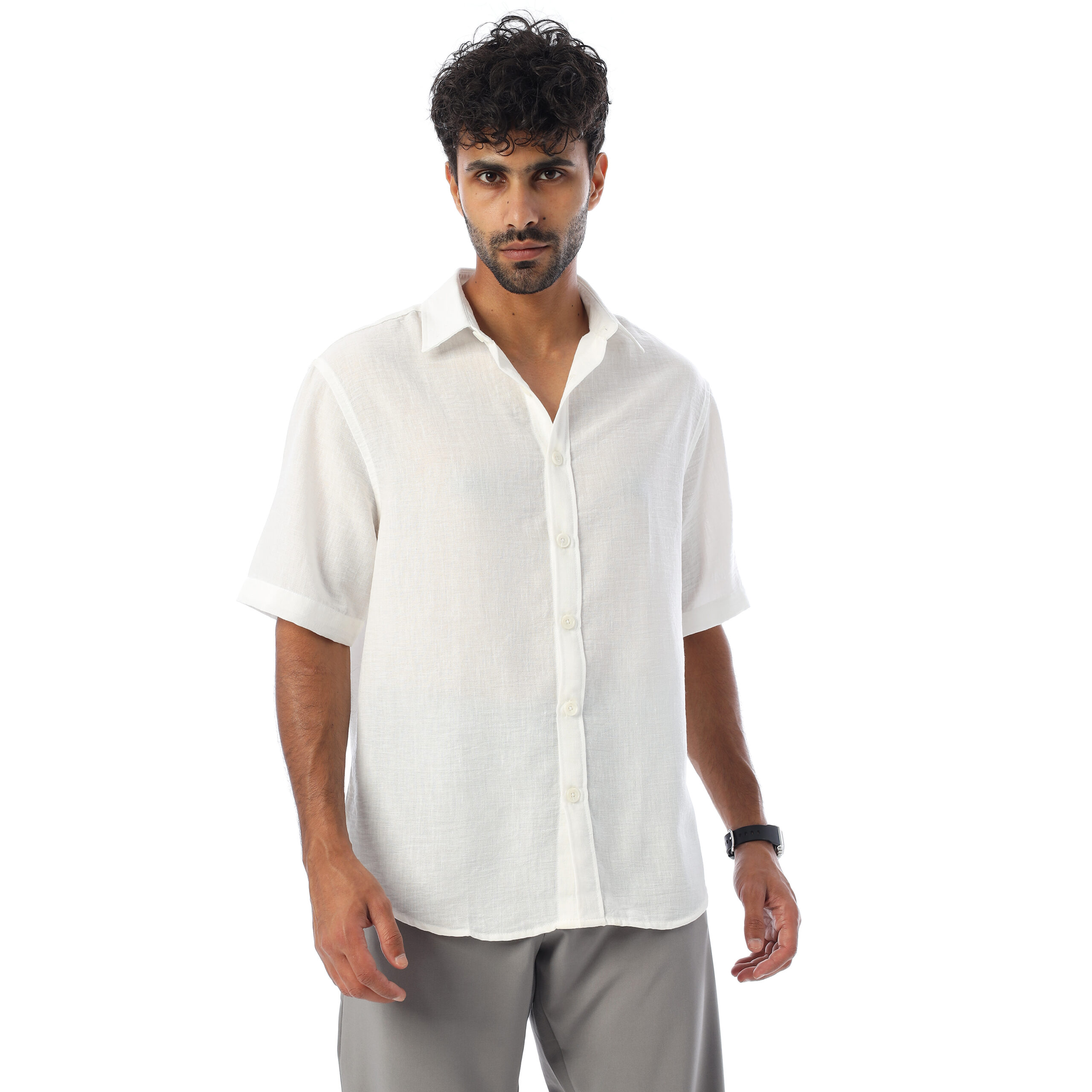 Linen Shirt-White - Image 6