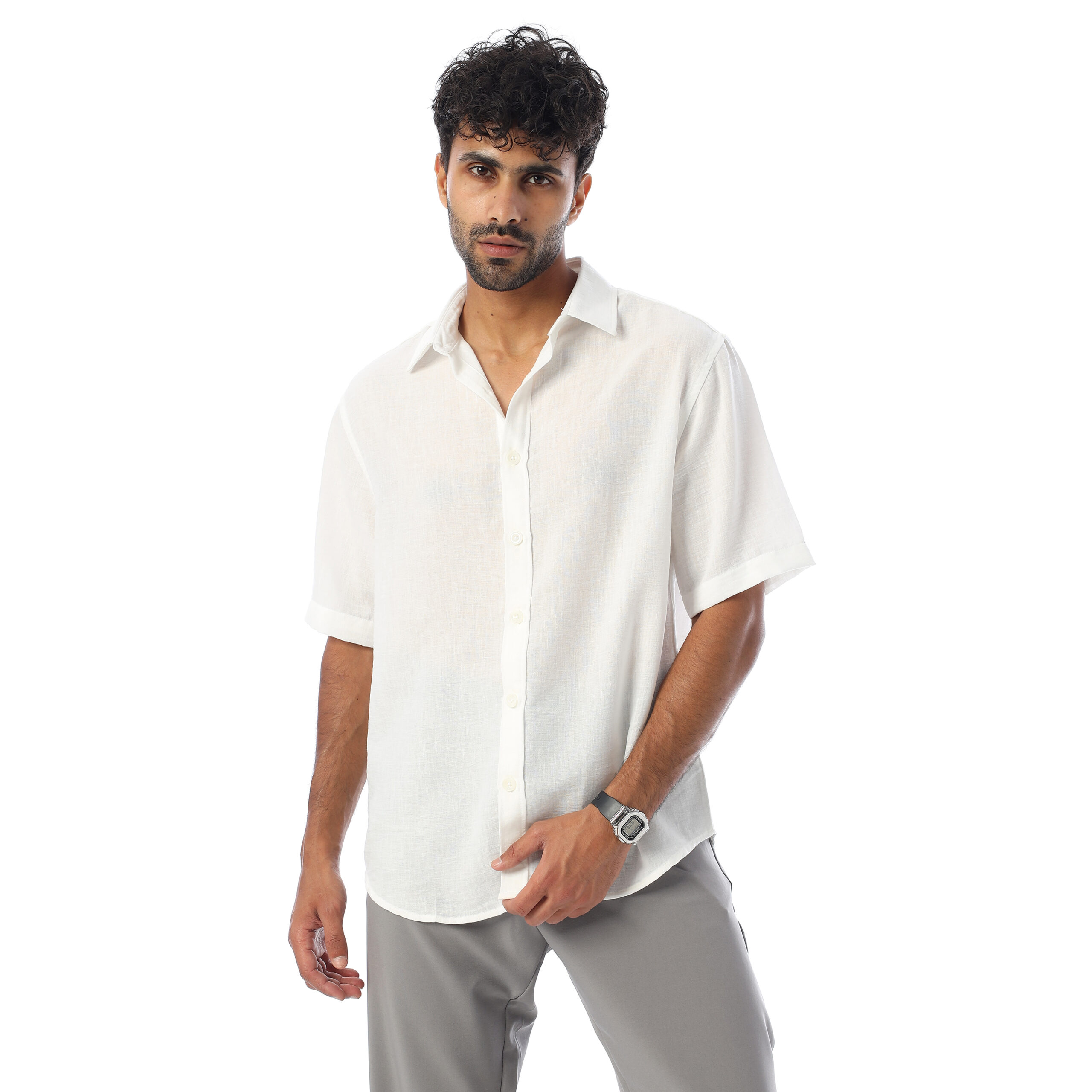 Linen Shirt-White