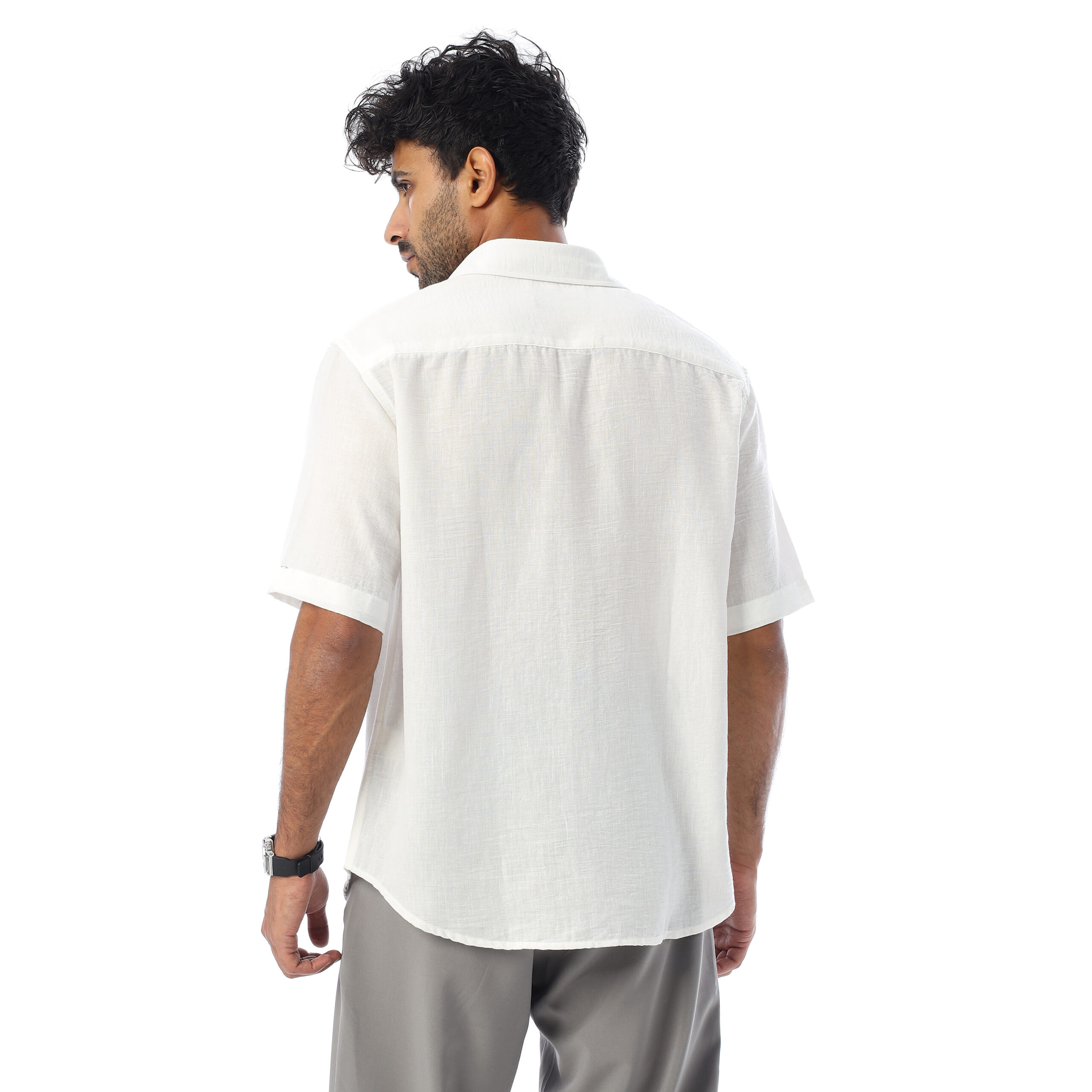 Linen Shirt-White - Image 5