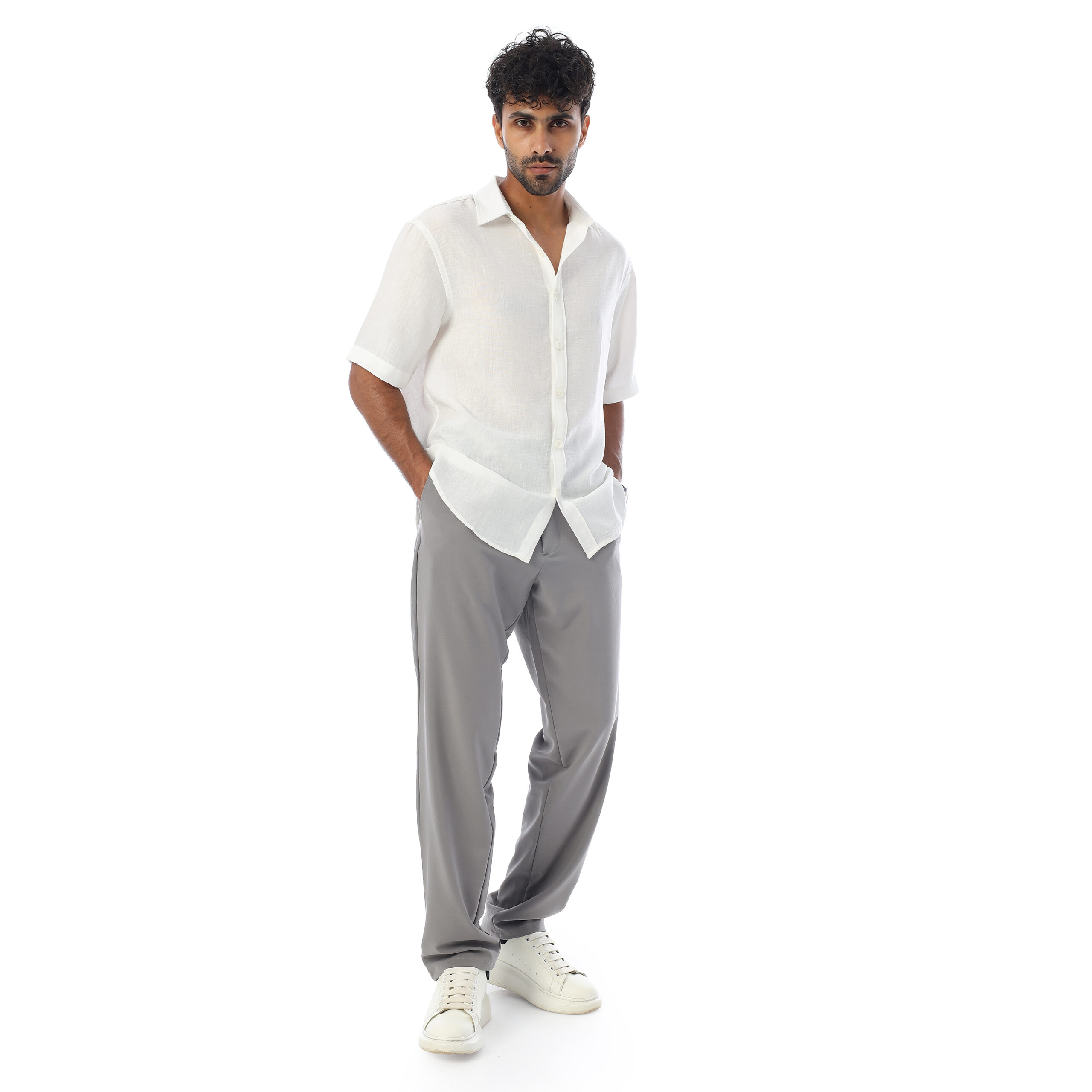 Linen Shirt-White - Image 4