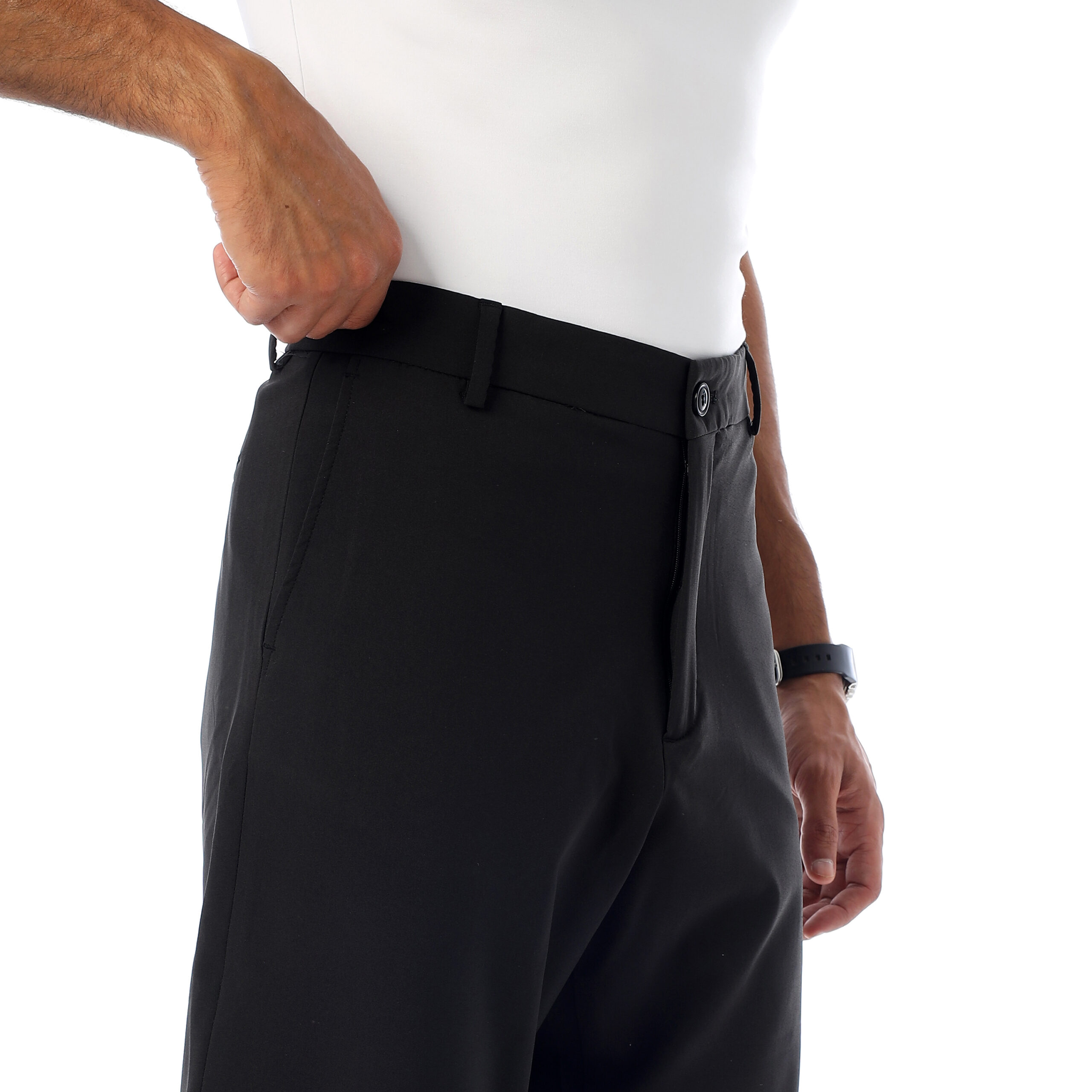 Relaxed Fit Trousers-Black - Image 2