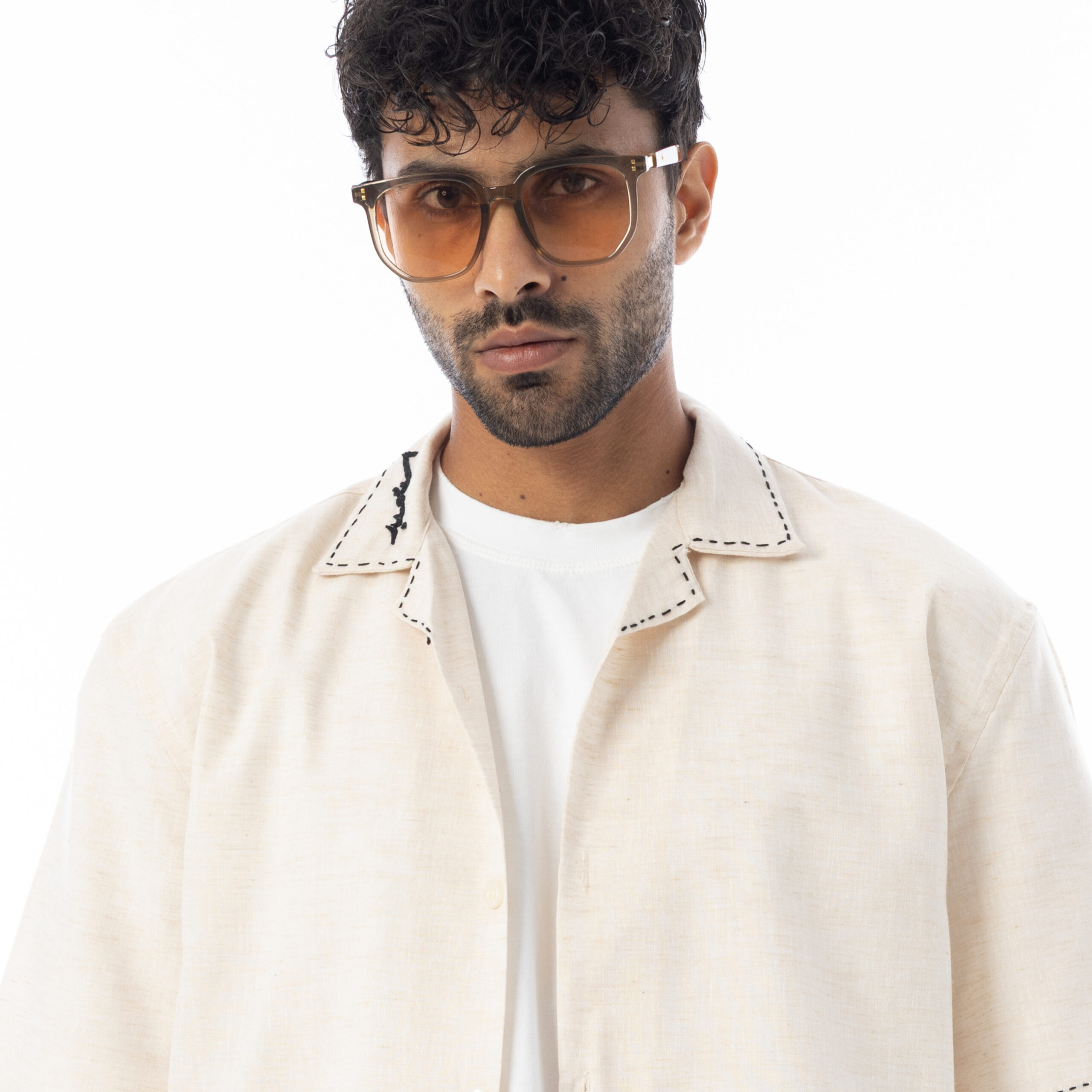 Handmade Linen Shirt-Beige