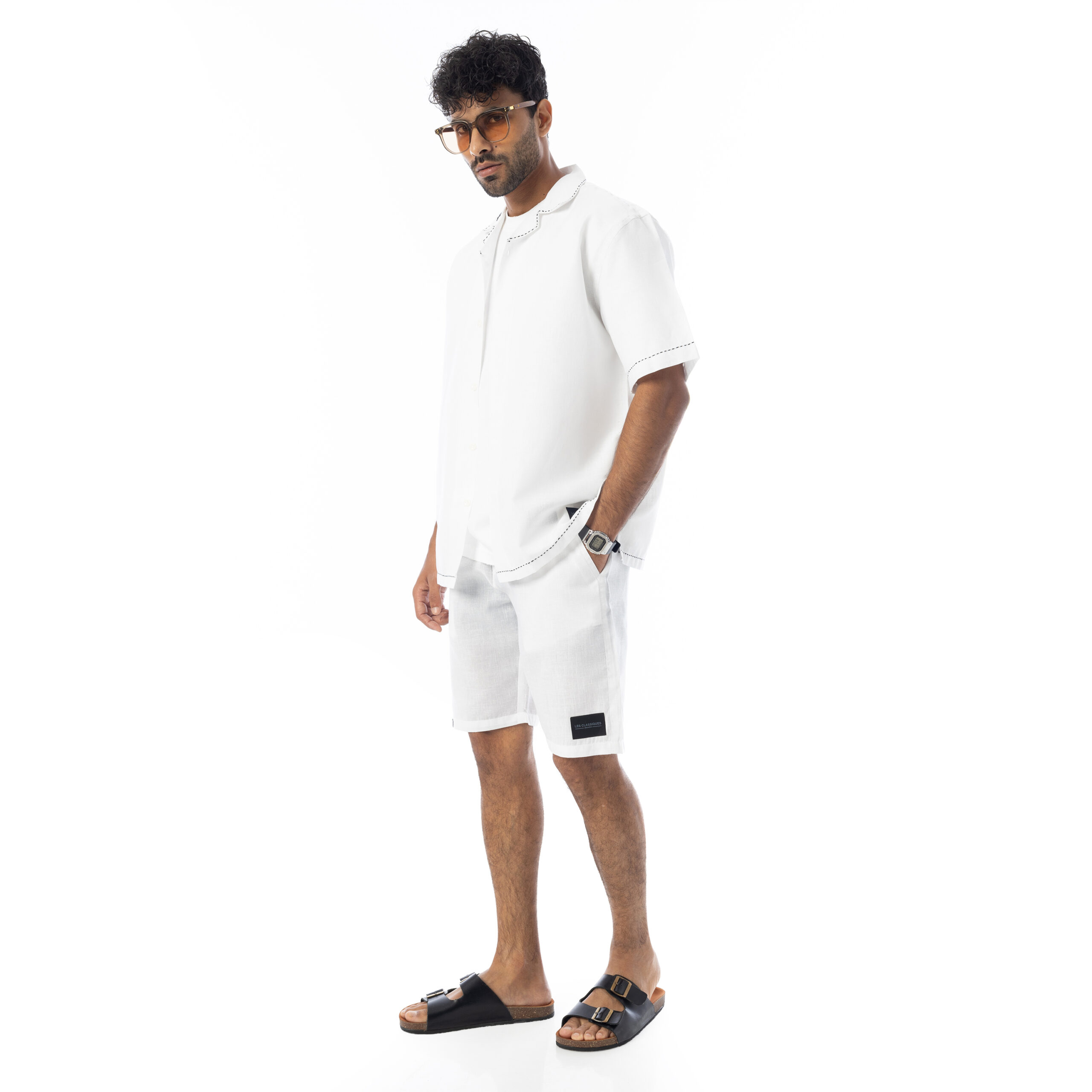 Handmade Linen Shirt-White - Image 4