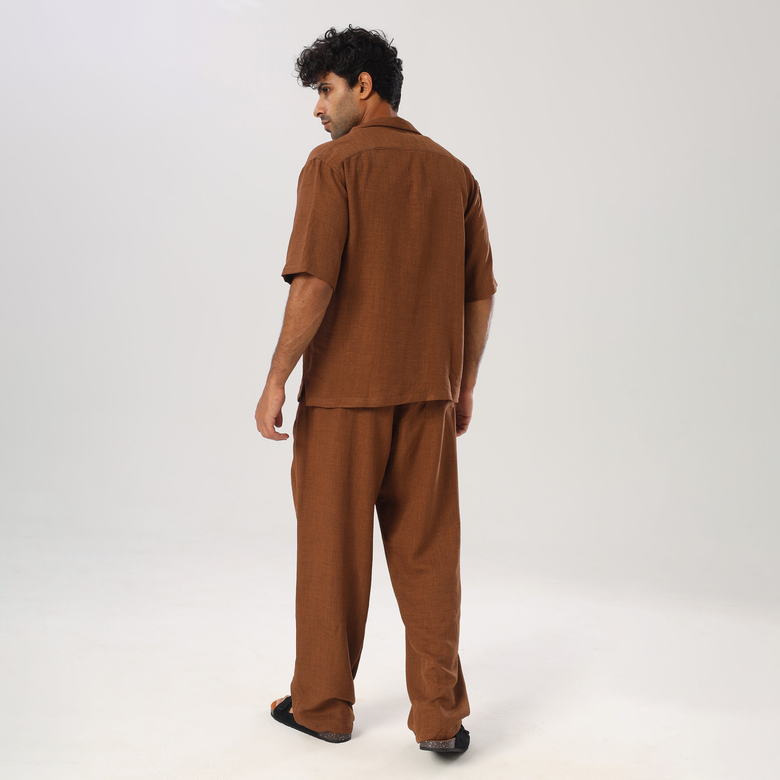 Linen suit-Brown - Image 3