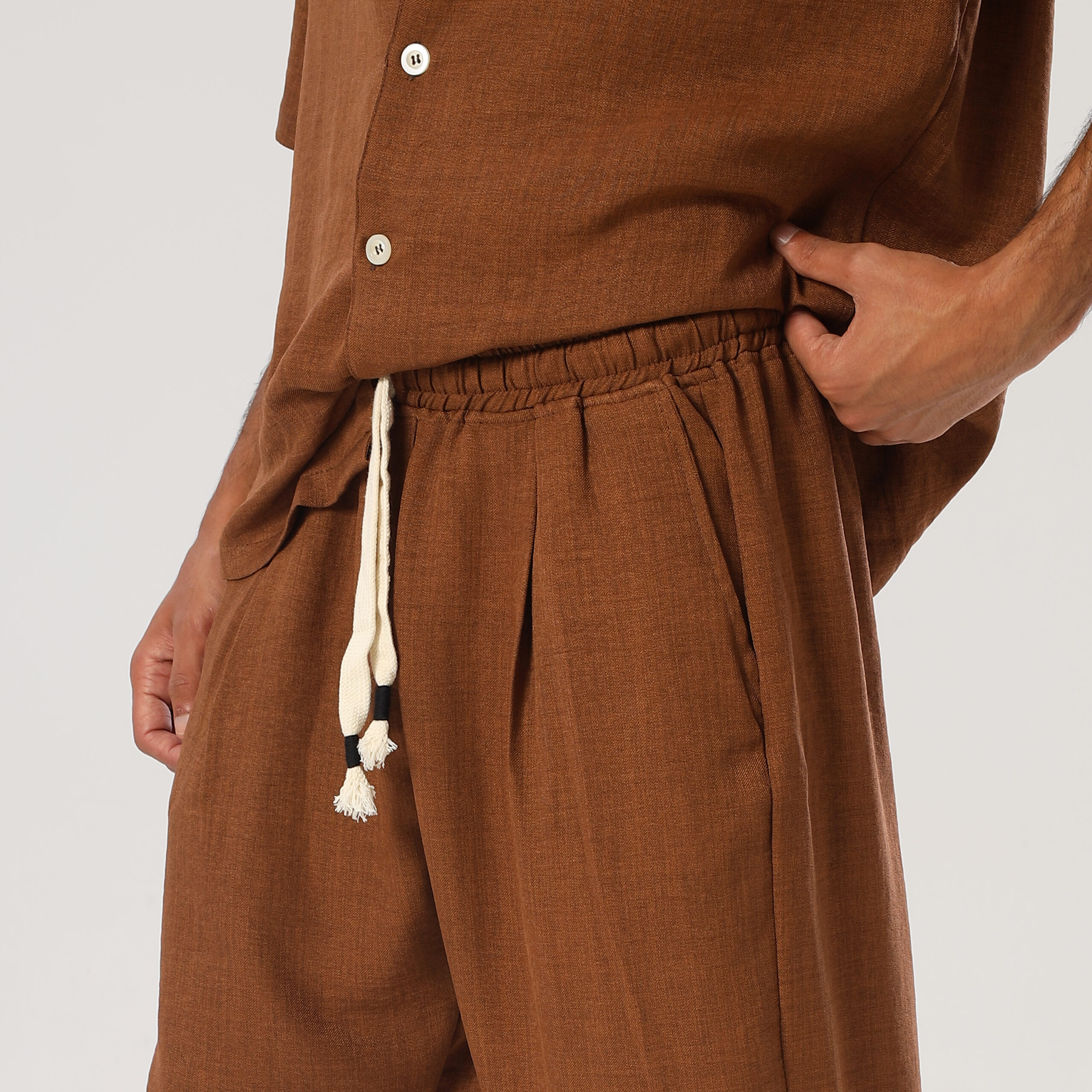 Linen suit-Brown - Image 4